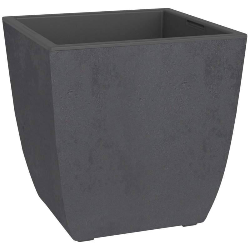 Poétic pot de fleur BASALT Diva, carré, 435 mm, anthracite